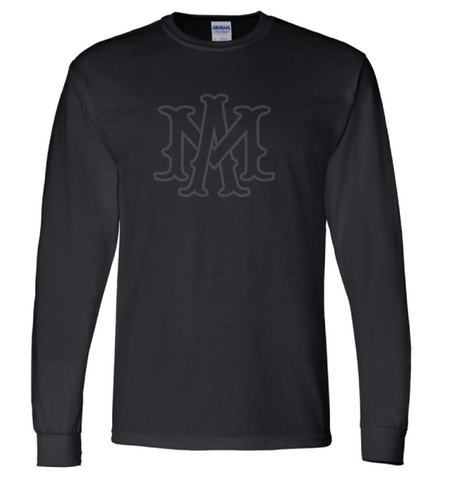 Team AM LONG SLEEVE DRIFIT T-SHIRT - STEALTH LOGO