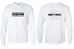 Team AM LONG SLEEVE DRIFIT T-SHIRT - CHAMPION LOGO