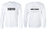 Team AM LONG SLEEVE DRIFIT T-SHIRT - CHAMPION LOGO