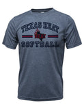 TX HEAT DRIFIT T-SHIRT HEATHER NAVY