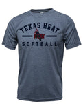 TX HEAT DRIFIT T-SHIRT HEATHER NAVY