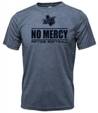 RIPTIDE HEATHER NAVY T-SHIRT - POLY/COTTON BLEND