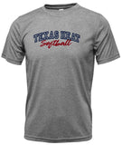 TX HEAT HEATHER GREY T-SHIRT - COTTON FEEL